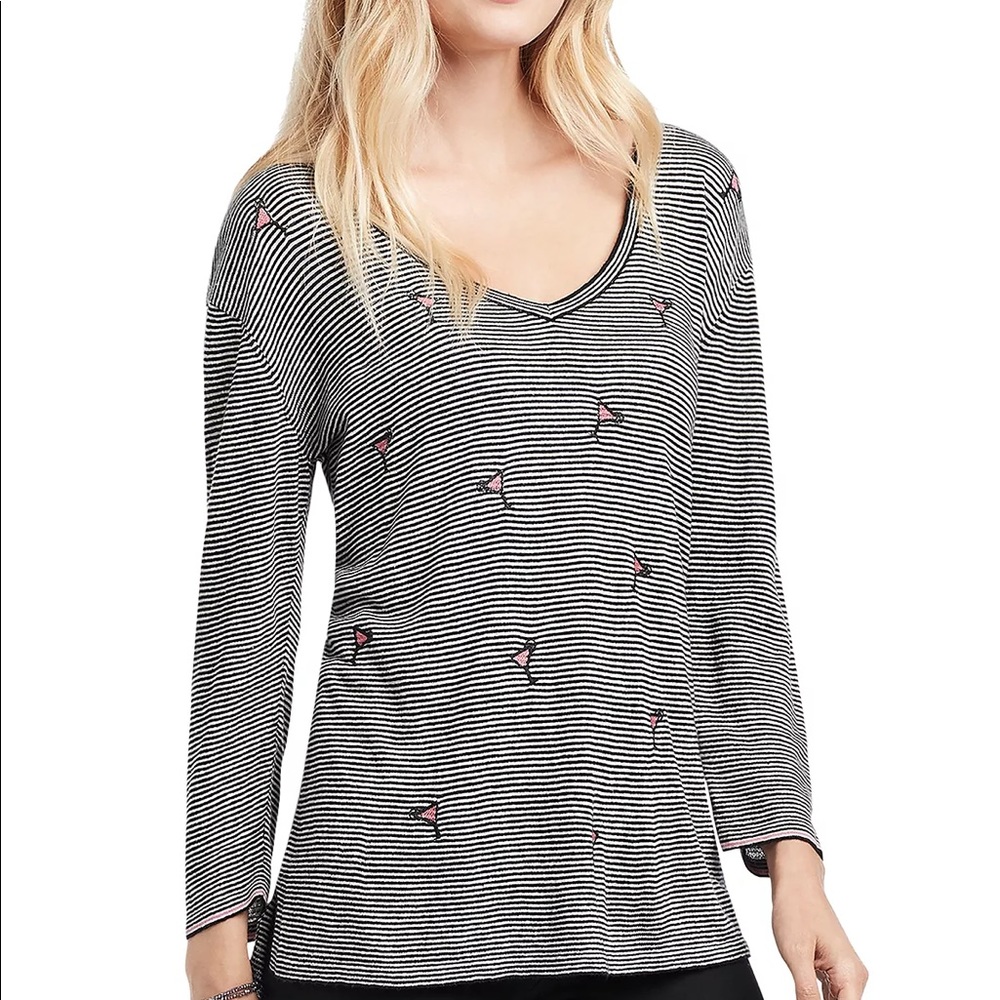Nic + Zoe Cosmo Striped Sweater size XL
